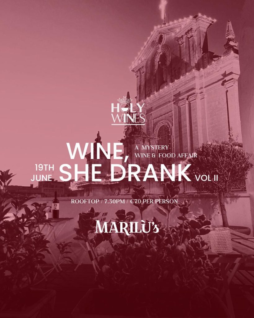 Holy Wines - Marilu's - Wine & Food Pairing - Events - Wines Served Blin